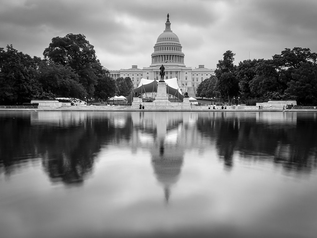 US Capitol, Washington DC — cinematic B&W