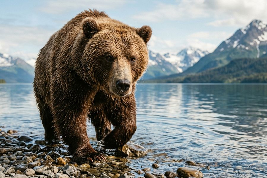Alaskan brown bear at Lake Clark National Park, Alaska