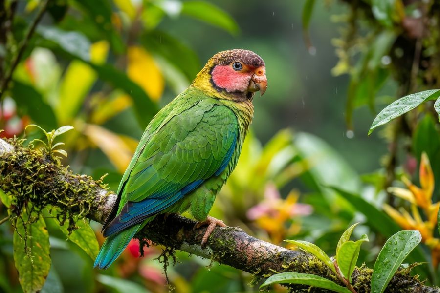 Rose-Faced Parrot, Ecuador