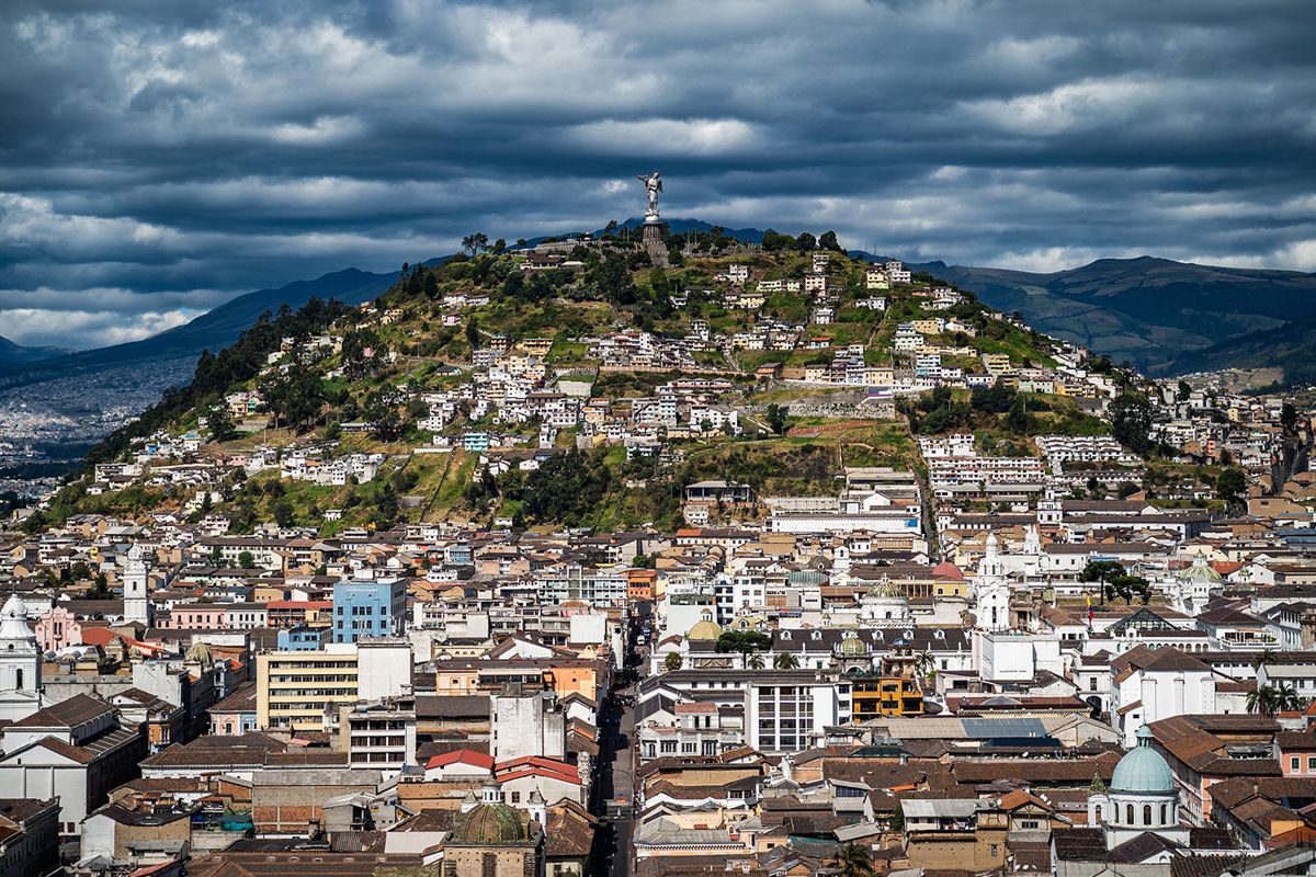 City of Quito from above, Ecuador