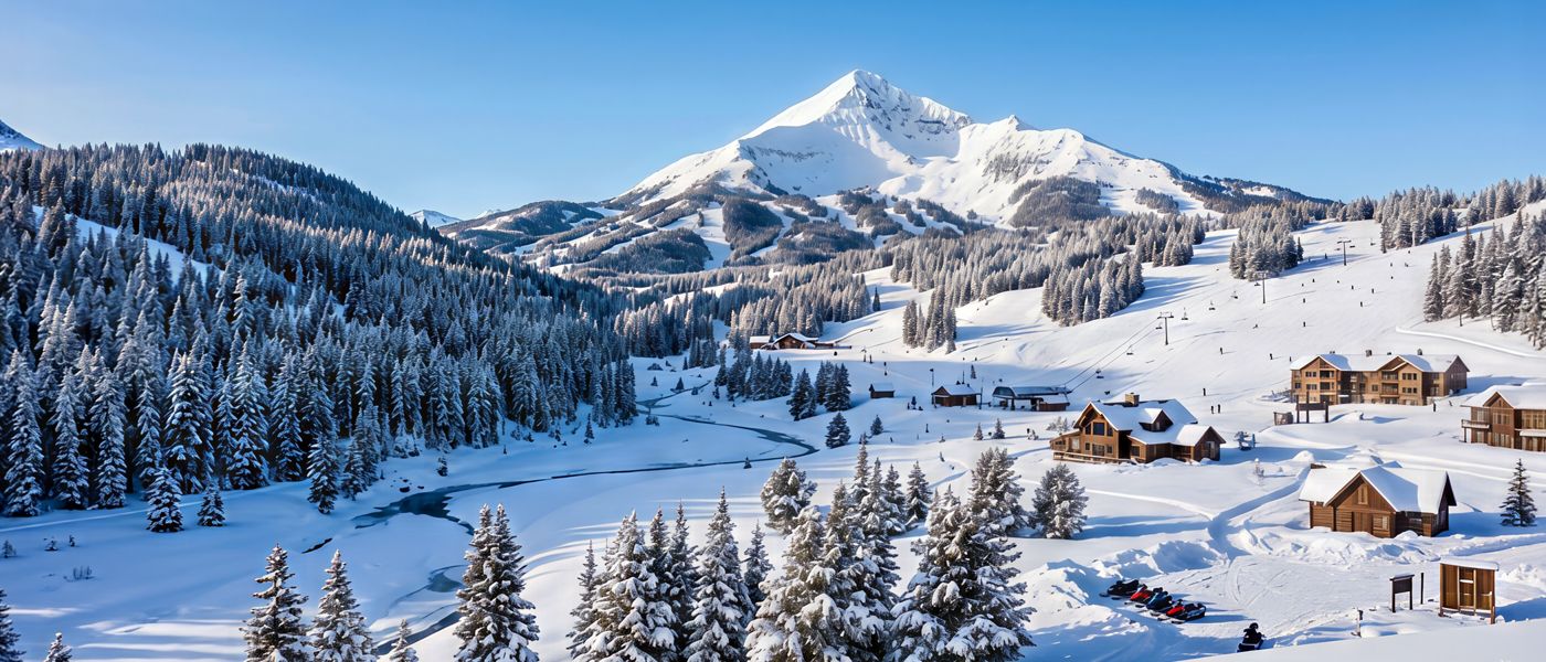 Big Sky country, Montana — Yellowstone landscape in winter