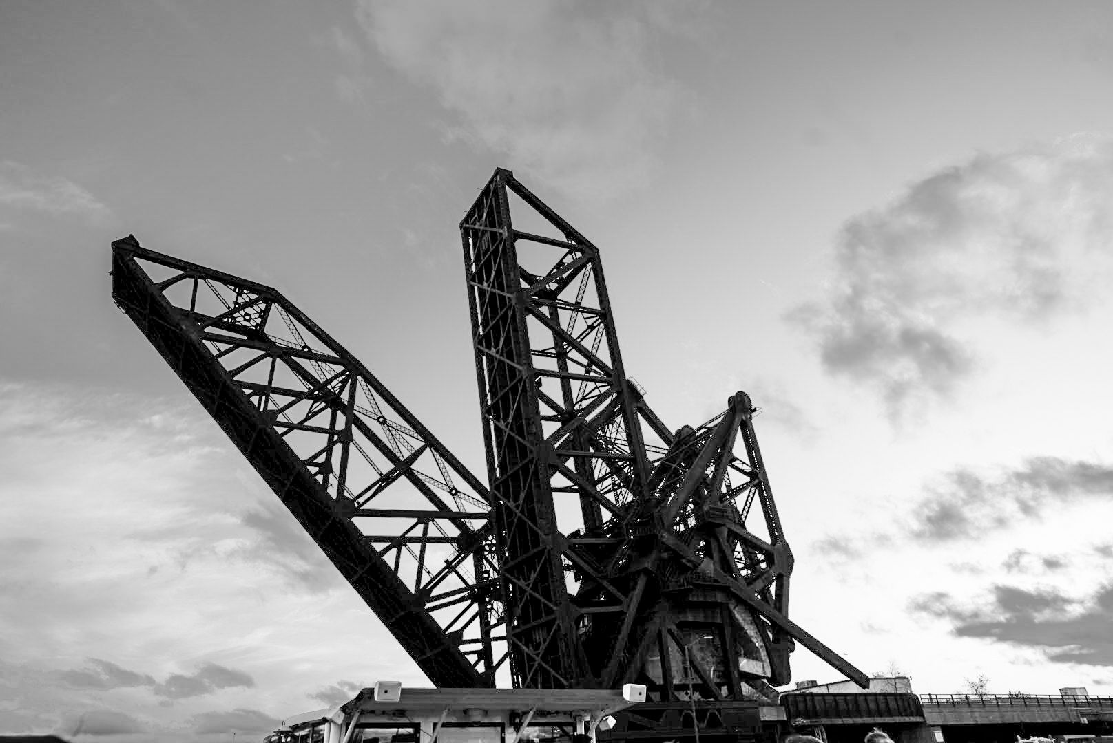 St. Charles Air Line Bridge, Chicago — B&W