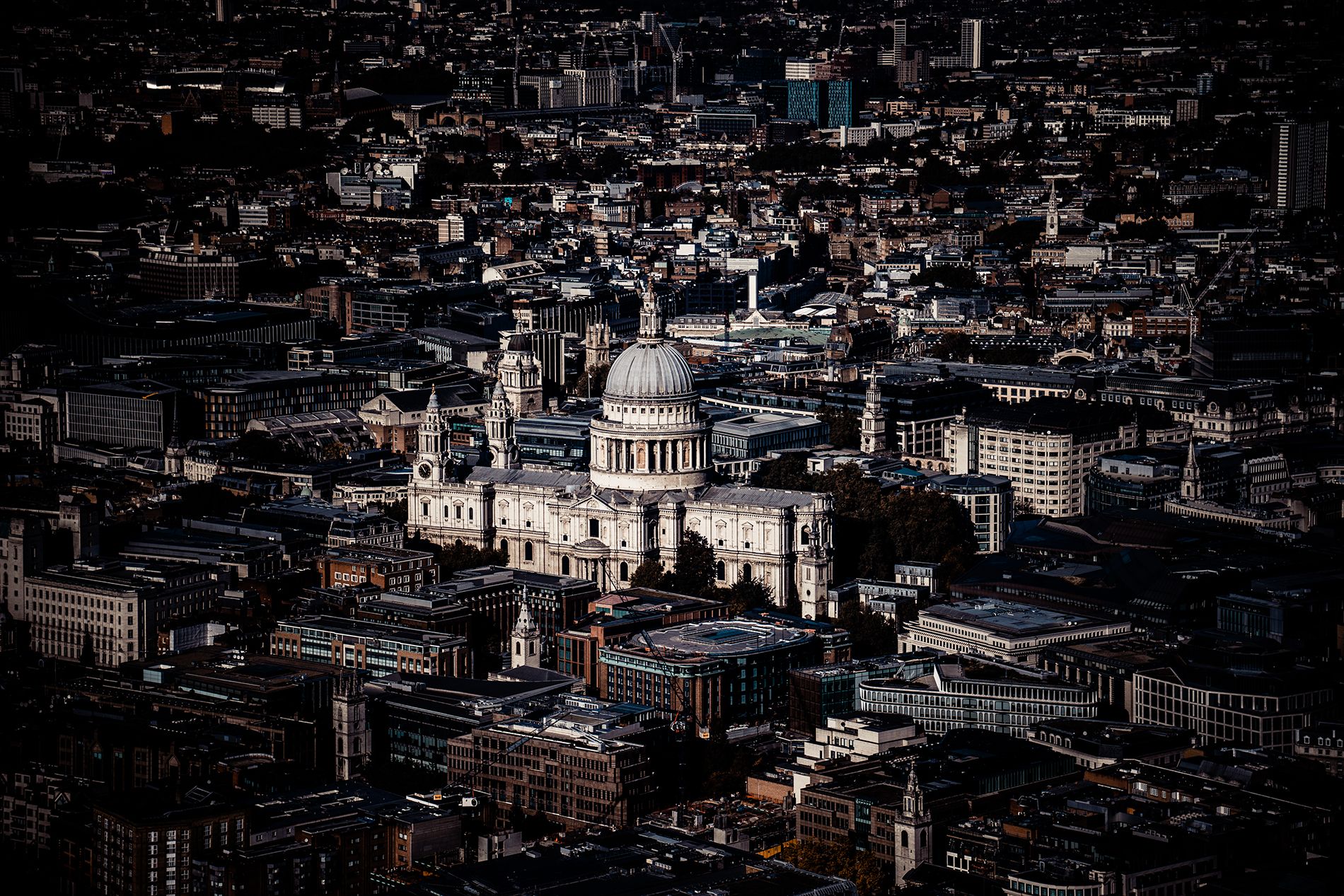 St Paul's Cathedral from The Shard, London